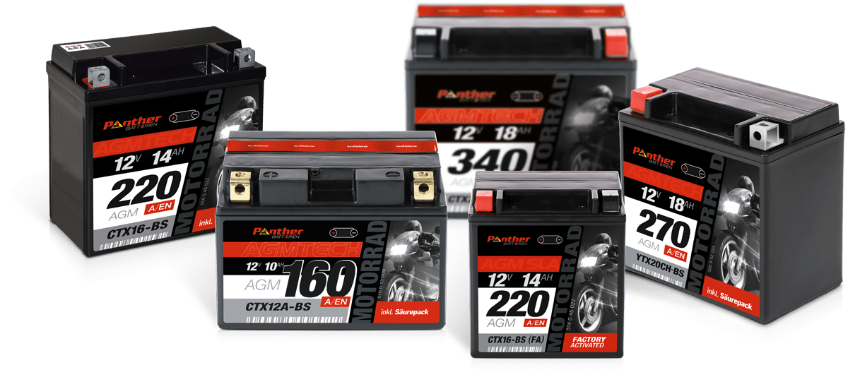 Panther AGM Motorradbatterien